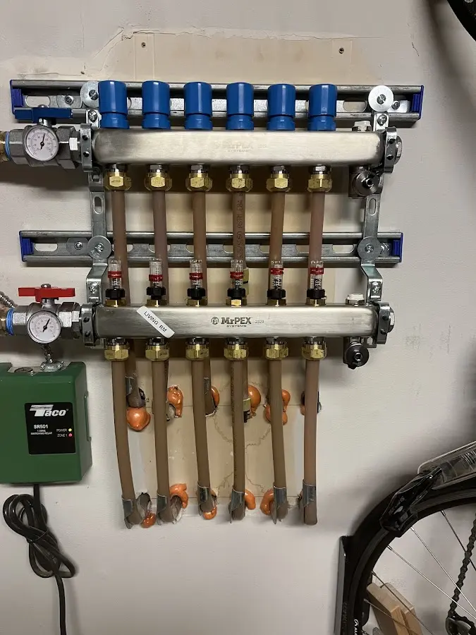 Plumber performing Leak Detection at a residential property in South Portland